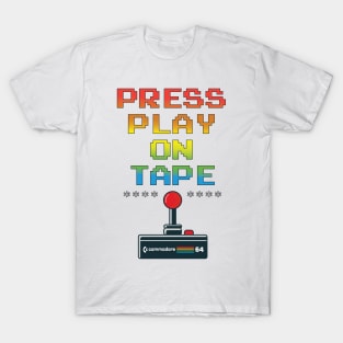 Press Play on Tape, C64 Screen Message T-Shirt